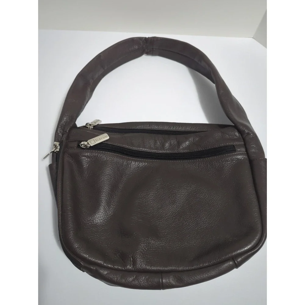 Galco Holster Carry Purse Brown Leather Concealed Shoulder Bag No Key